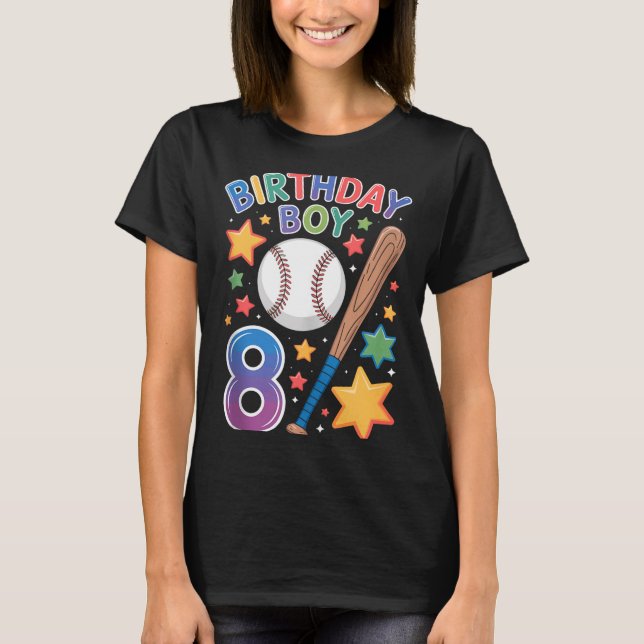 Camiseta Regata de Aniversário de 8 Anos de Idade  (Frente)