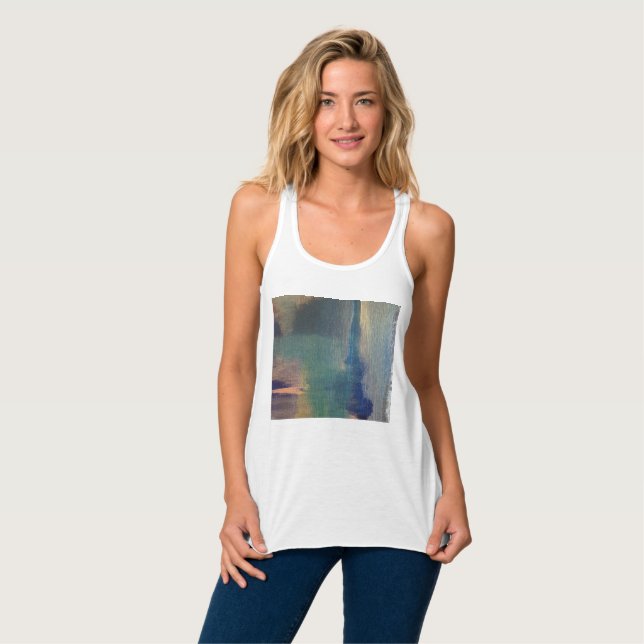 Camiseta Regata de Arte Abstrata (Frente Completa)