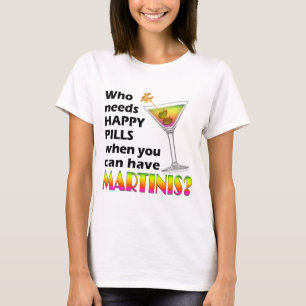 Camiseta Regata de Spaghetti - Martinis v. Happy P