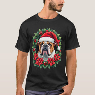 Camiseta Regata engraçada de Natal com Bulldog Ing