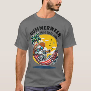 Camiseta Regata Esqueleto Summerween Bone to Be Wi