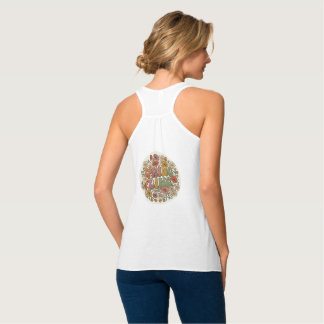 Camiseta Regata Floral Groovy Retro Spring Fling