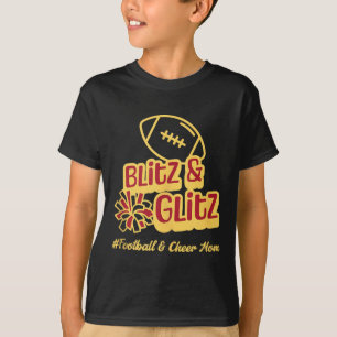Camiseta Regata Football Mom Cheer Mom Blitz And G