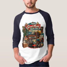 Camiseta Regata Good Music Better Days Vintage Vin