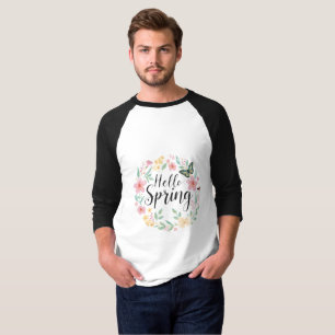 Camiseta Regata Gráfica de Beisebol 'Olá Primavera