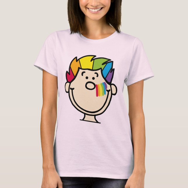 Camiseta Regenbogengesicht (Frente)