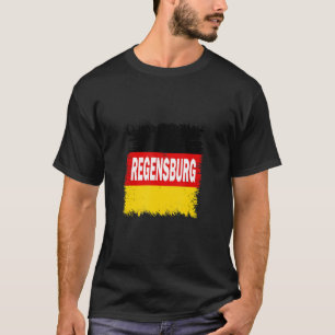 Camiseta Regensburg Alemanha com bandeira alemã