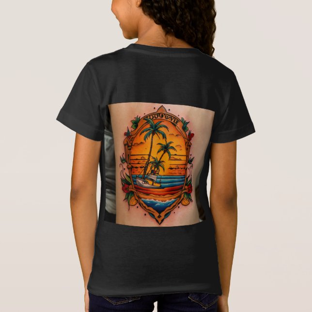 Camiseta Reggae Beach Tattoo Fusion (Verso)