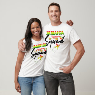 Camiseta Reggae de Correspondência de Grupo de Férias da Ja