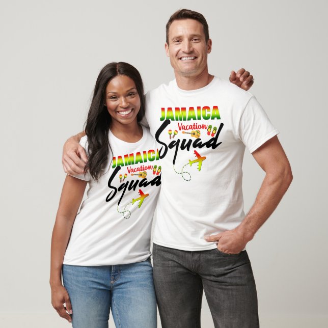 Camiseta Reggae de Correspondência de Grupo de Férias da Ja (Unissex)