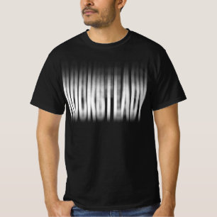 Camiseta Reggae de Tipografia com Efeito Desfocado Rockstab