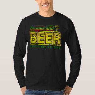 Camiseta Reggae E Beer É Por Isso Que Estou Aqui Jamai Jama