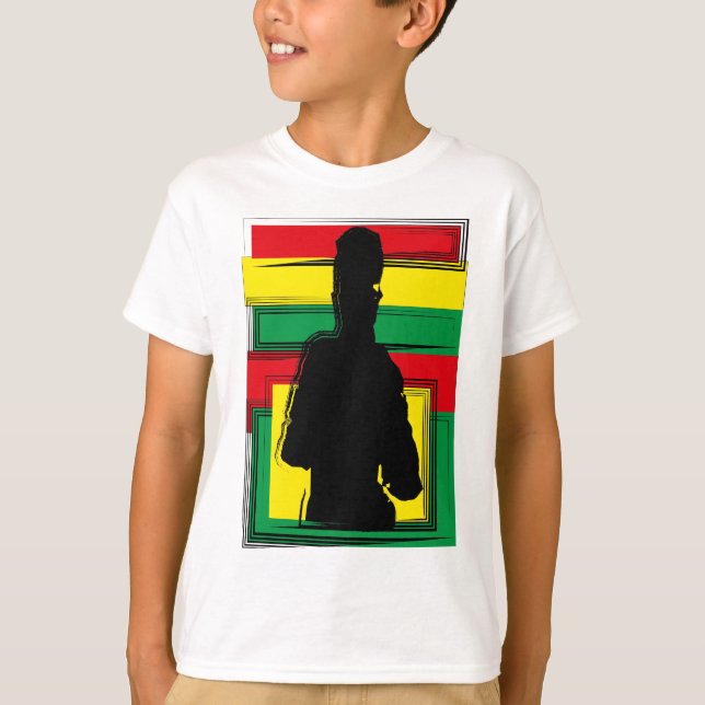 Camiseta Reggae ferida arte (Frente)