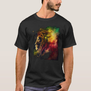 Camiseta Reggae Lion Rastafari Music Freedom Zion Jamaica