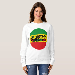 Camiseta Reggae Music com vibrações positivas e bandeira de