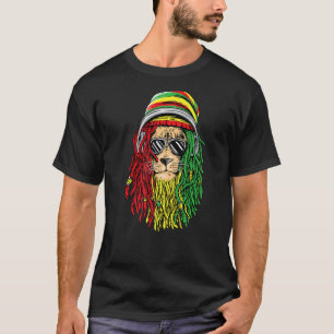 Camiseta Reggae Music Jamaican Lion Rasta Lion Lion De Rast