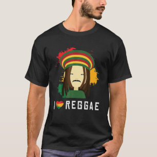 Camiseta Reggae Music Rastafari Dreadlocks Reggaeton Jamaic