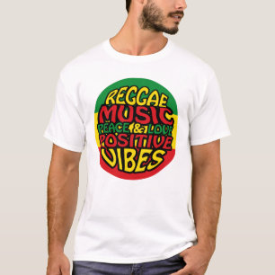 Camiseta Reggae Music with positive sayings