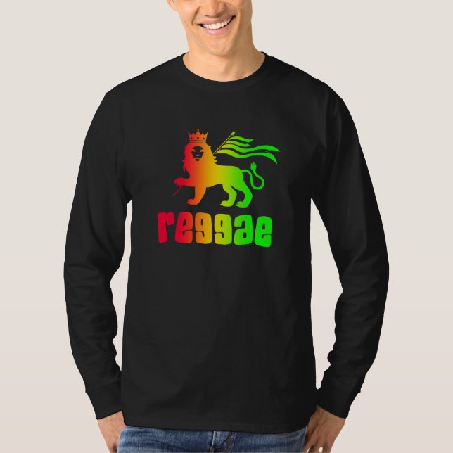 Camiseta Reggae Rasta Lion (Frente)