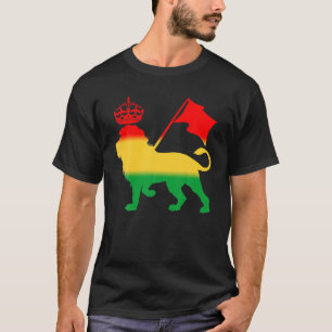 Camiseta REGGAE RASTA LION Rastafarian Jamaican Music