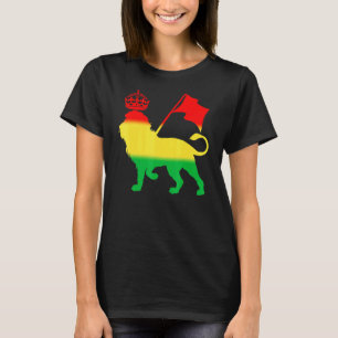 Camiseta Reggae Rasta Lion Rastafarian Jamaican Music