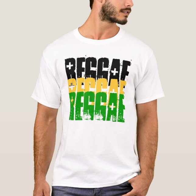 CAMISETA REGGAE, REGGAE, REGGAE (Frente)