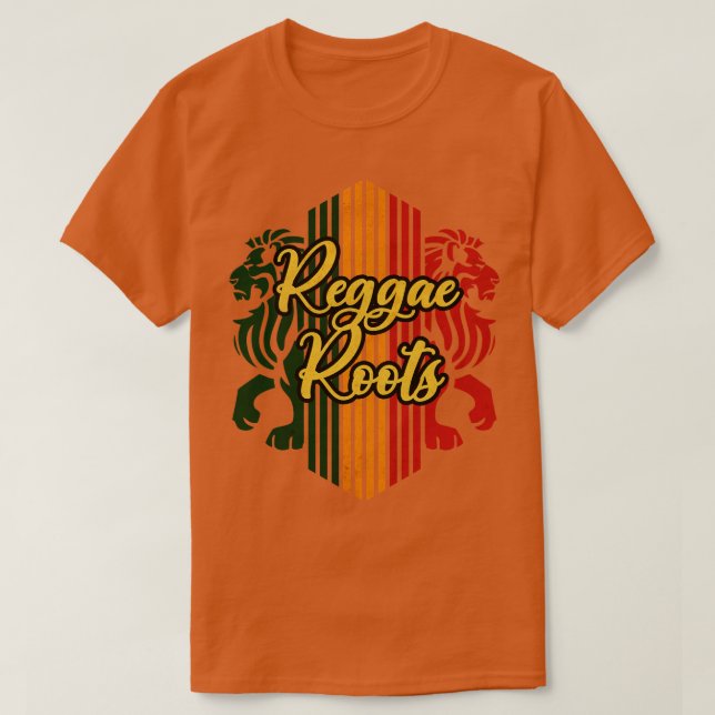 Camiseta Reggae Roots Lion (Frente do Design)