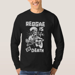 Camiseta Reggae Skeleton Music Rastafari - Rasta Rastafaria