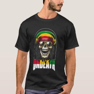 Camiseta Reggae Skull Rasta Music - Rastafarian Rastafari U
