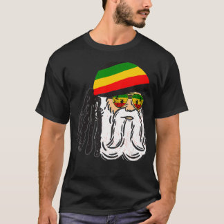 Camiseta Reggae Xmas Papais noeis Rasta Christmas Rasta Ras