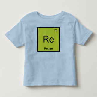 Camiseta Reggie Nome Química Elemento Tabela Periódica
