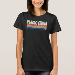 Camiseta Reggio Emilia Itália Retro 70s Estilo 80s