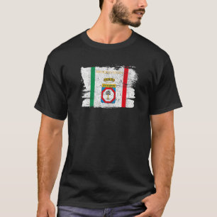 Camiseta Região Apúlia Itália Bari Itália Flag Vintage Retr