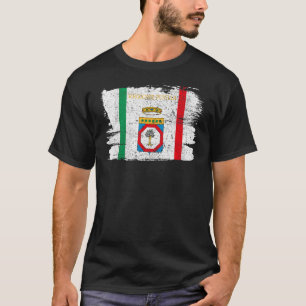 Camiseta Região Apúlia Itália Bari Itália Flag Vintage Retr