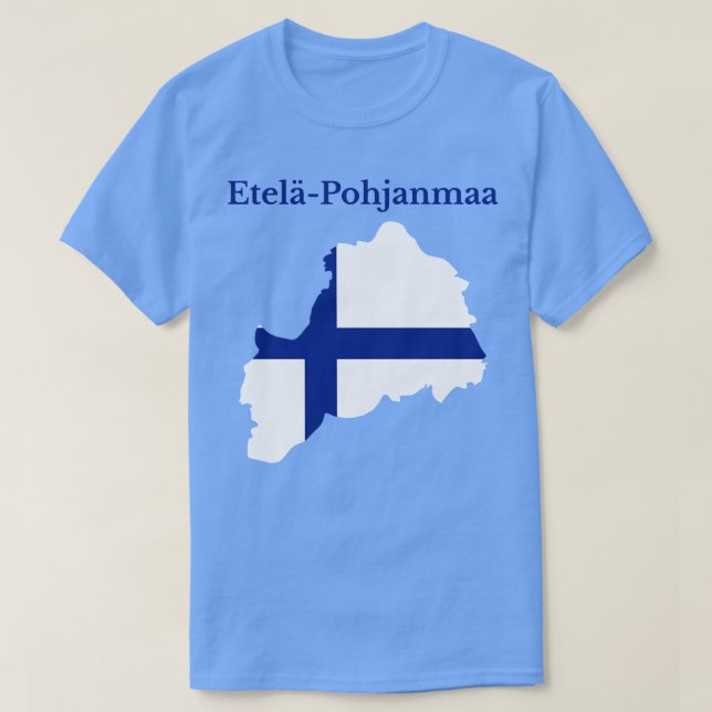 Camiseta Região da Ostrobótnia do Sul, Finlândia (Frente do Design)