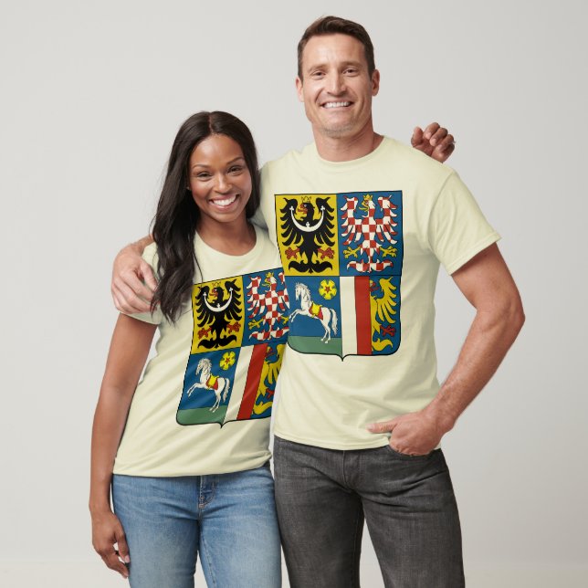 Camiseta Região da Silésia Morávia, República Checa (Unissex)