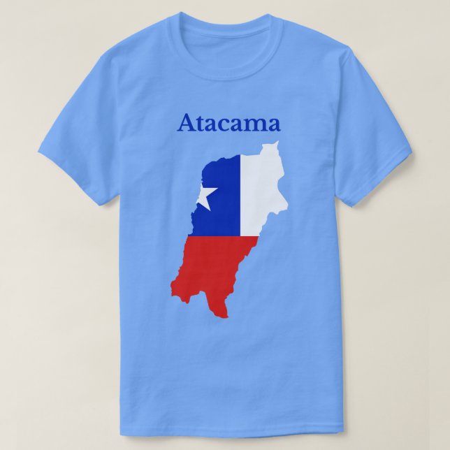 Camiseta Região de Atacama Chile (Frente do Design)