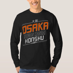 Camiseta Região de Osaka Kansai Honshu