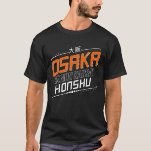 Camiseta Região de Osaka Kansai Honshu