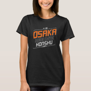 Camiseta Região de Osaka Kansai Honshu
