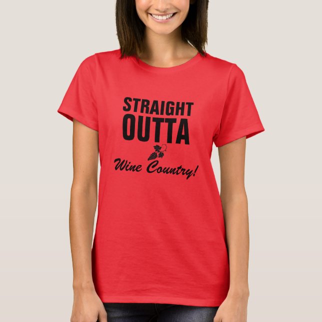 Camiseta Região vinícola reta de OUTTA (Frente)