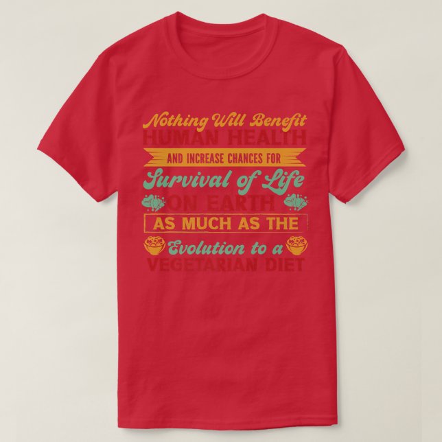 Camiseta Regime alimentar vegetal (Frente do Design)