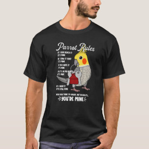 Camiseta Regimento da Casa de Papagaio É meu, Cockatiel Pre