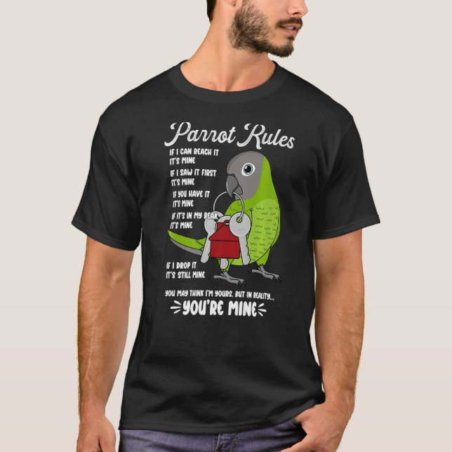 Camiseta Regimento da Casa de Papagaio É meu Conure de Cabe (Frente)