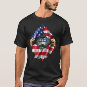 Camiseta Regimento de 3ª Infantaria de Bandeira Americana O