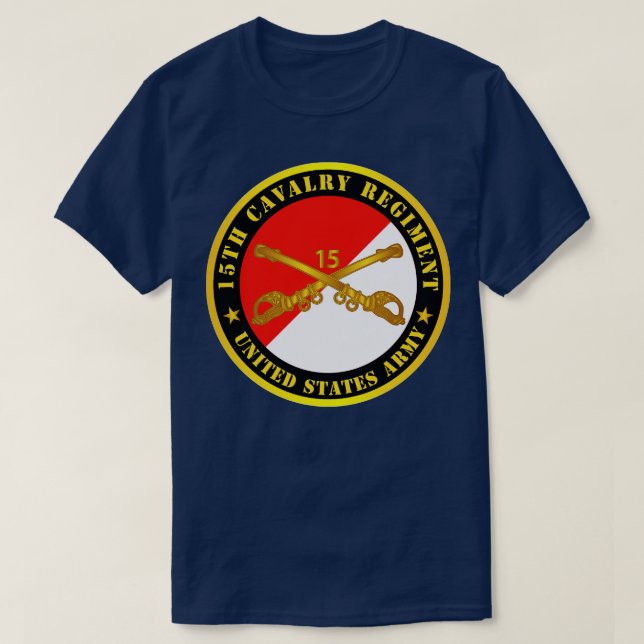 Camiseta Regimento de Cavalaria 15 com Ramo Cav (Frente do Design)