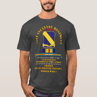 Camiseta Regimento de Infância de 51 ruas Eu Servo França W