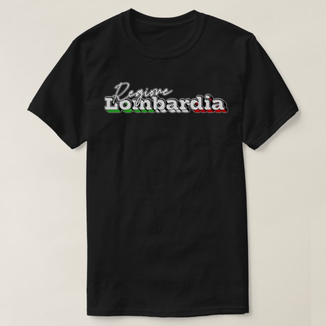 Camiseta Regione Lombardia Retro Design (Frente do Design)