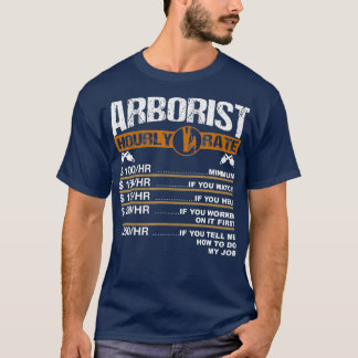 Camiseta Registrador de Cirurgiões de Árvore de Taxa Horári