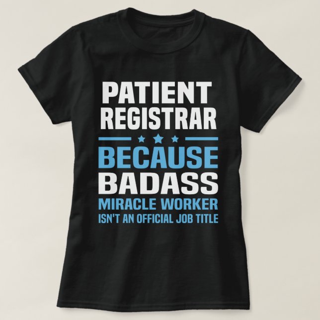 Camiseta Registrador de Pacientes (Frente do Design)
